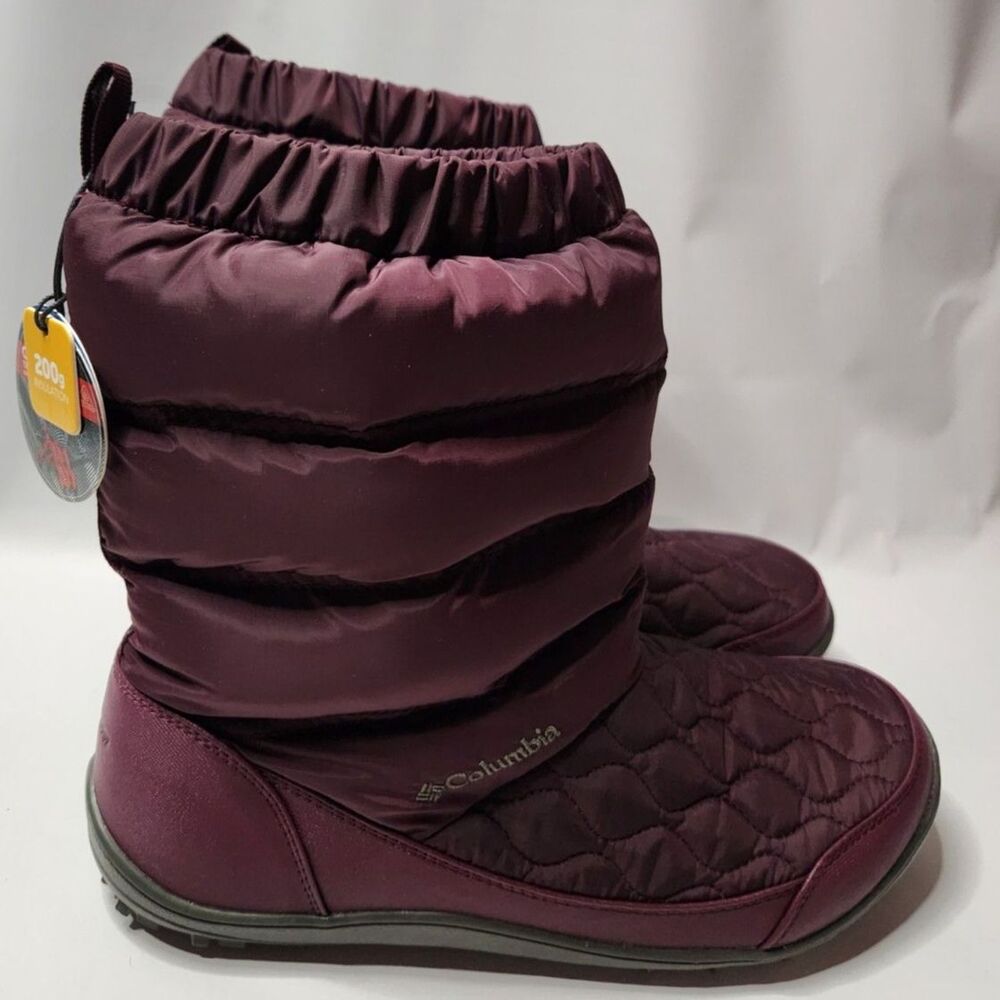 Columbia Omni‑Heat Waterproof Winter Boots Women’s 11 Purple Plum